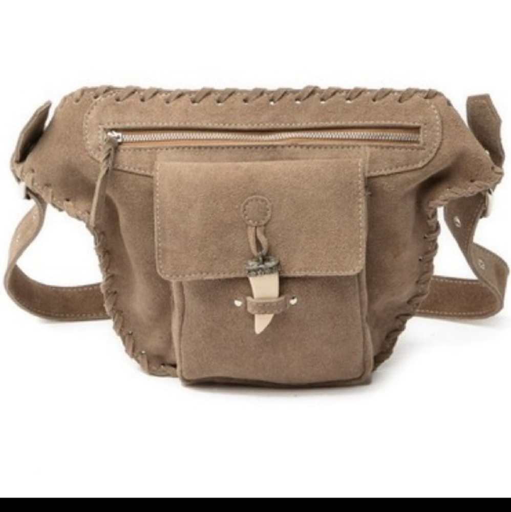 "Raj" Bella Suede Belt Bag